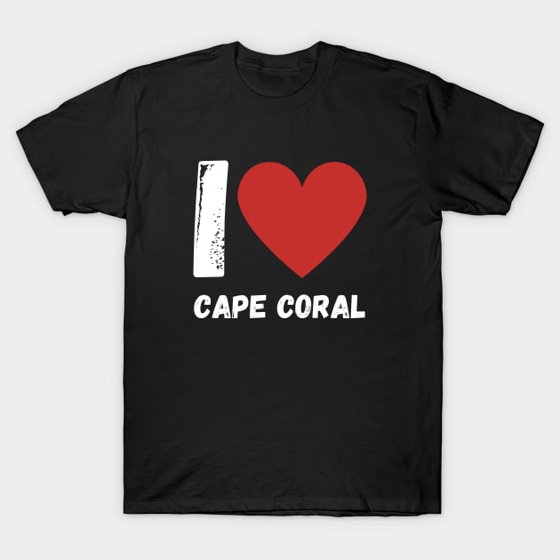 I Love Cape Coral T-Shirt by BisonPrintsCo